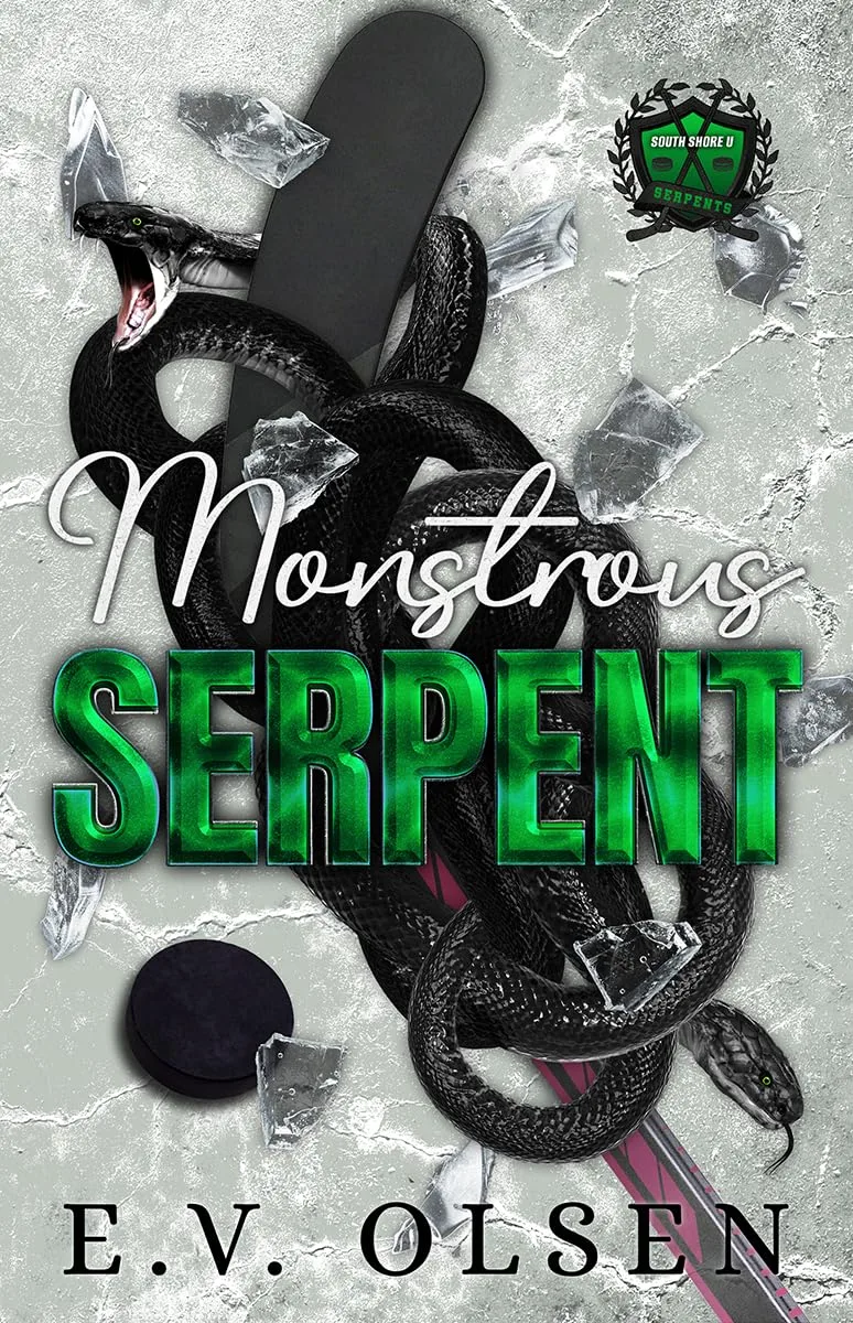 Monstrous Serpent: A Dark MMM Hockey Romance (South Shore Serpents Book 1)