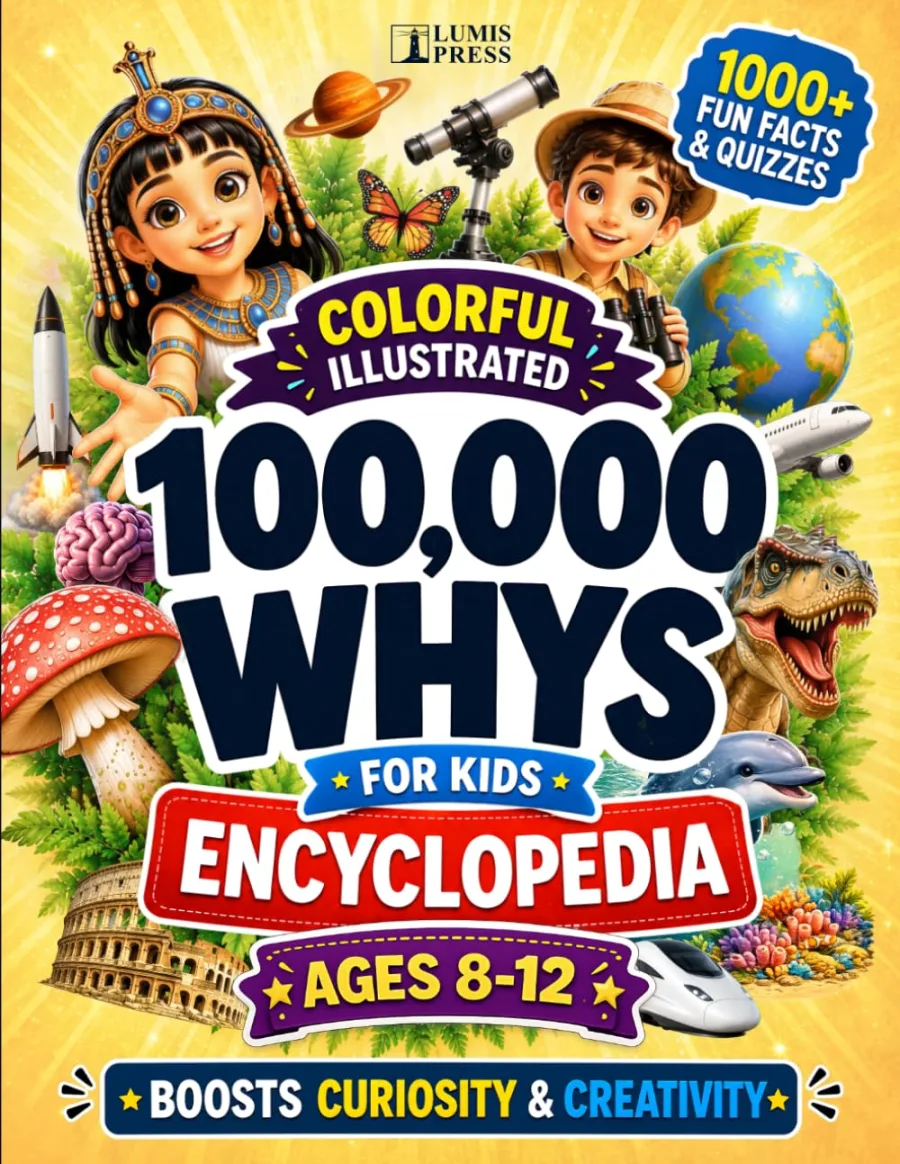100,000 Whys for Kids: The Ultimate Colorful Illustrated Encyclopedia with 1000+ Fascinating