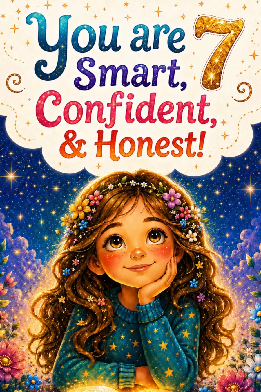 You Are 7 Smart, Confident & Honest!: Inspiring Stories, Affirmations and Coloring Pages