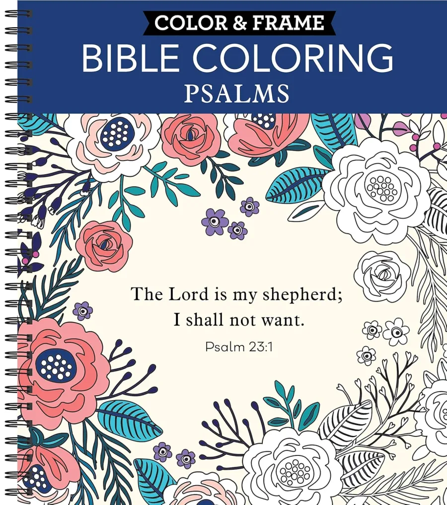 Color & Frame - Bible Coloring: Psalms: 63 Coloring Pages with Bible Verses