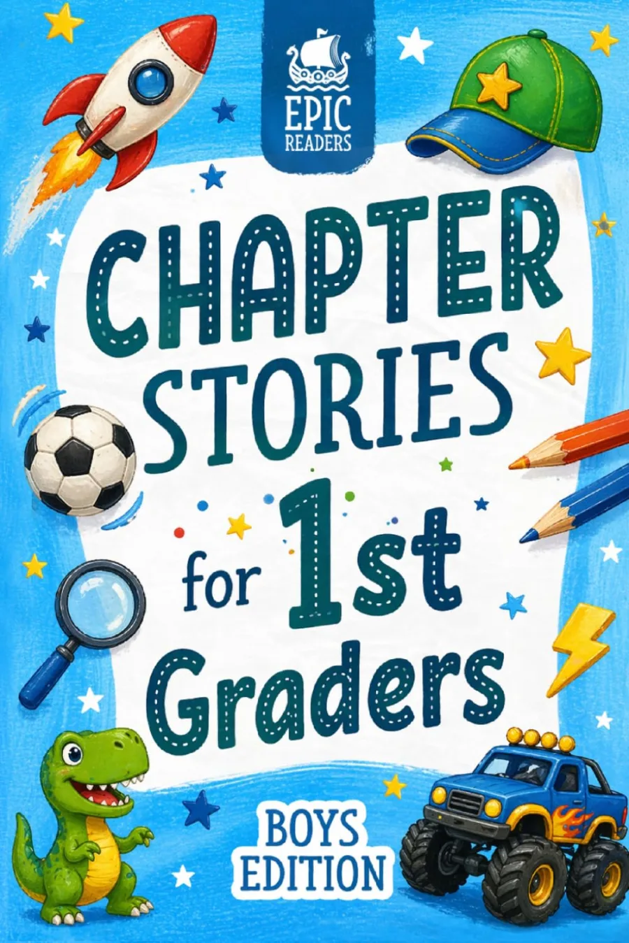 Chapter Stories for 1st Graders: 12 Engaging Short Stories for Boys in First Grade (Ages 6–7)