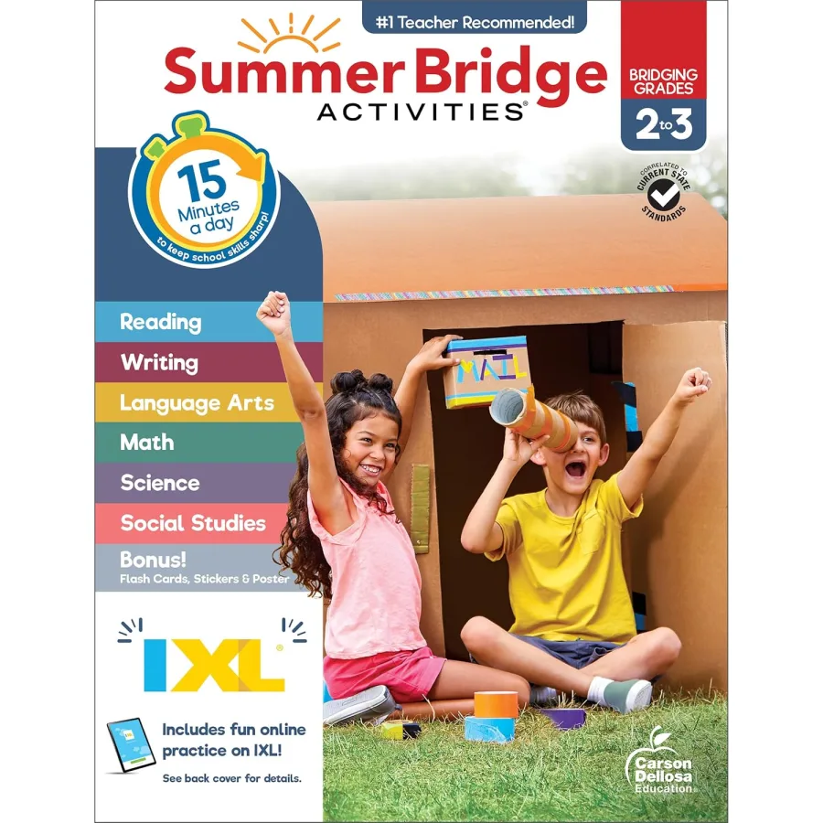 Summer Bridge Activities 2nd to 3rd Grade Workbooks, Activity Book