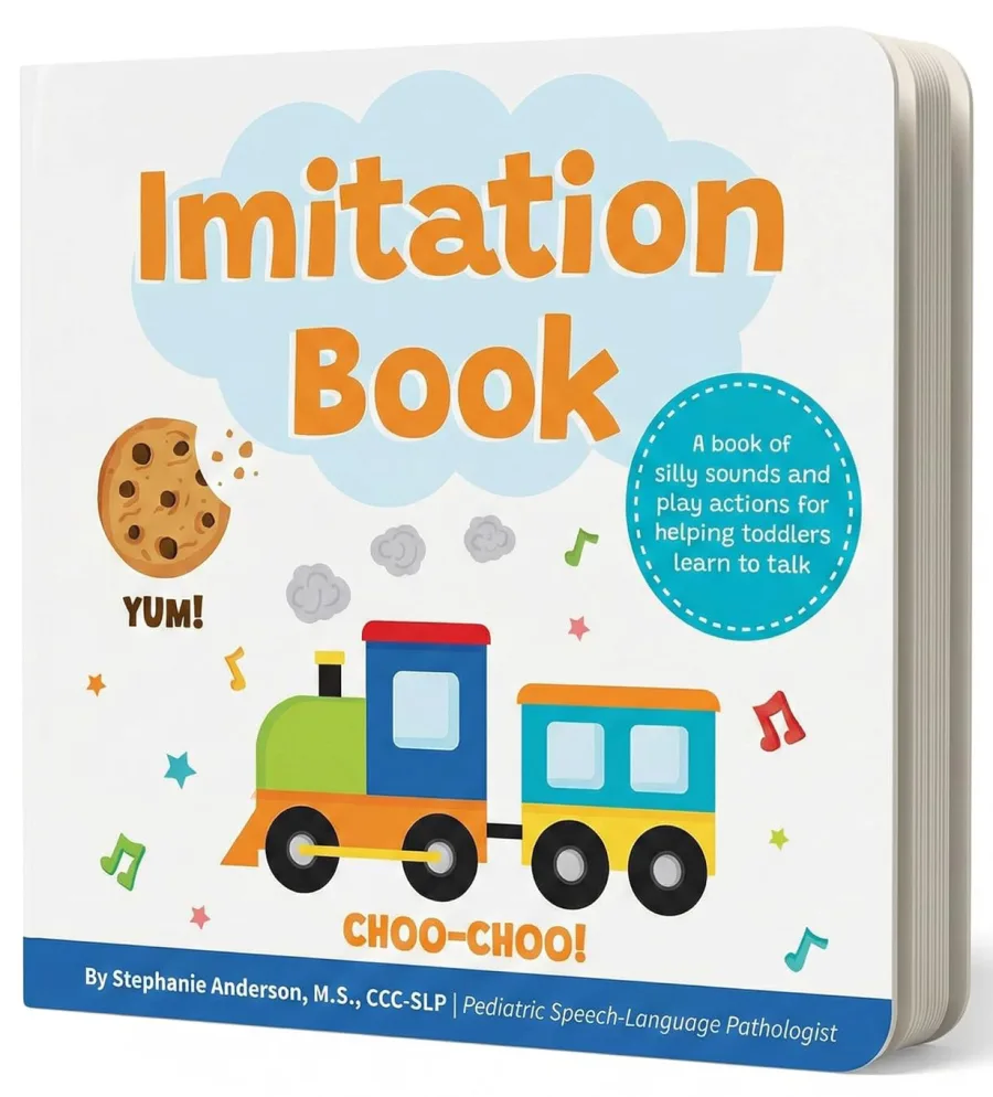 Imitation Book: Interactive & Fun Learn to Talk Board Book For Toddlers Ages 0-4
