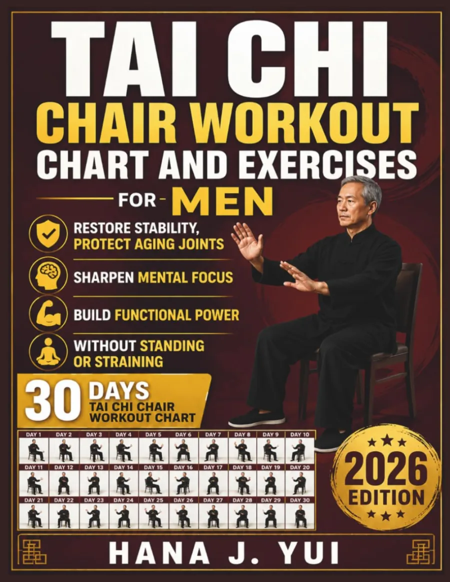 Tai Chi Chair Workout Chart And Exercises for Men: The Men's Seated Tai Chi Chart & Strength-Focused