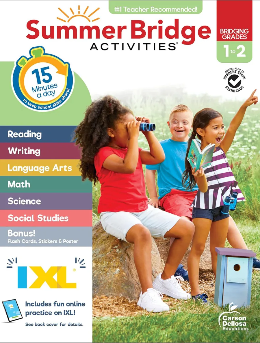 Summer Bridge Activities 1st to 2nd Grade Workbook, Activity Book