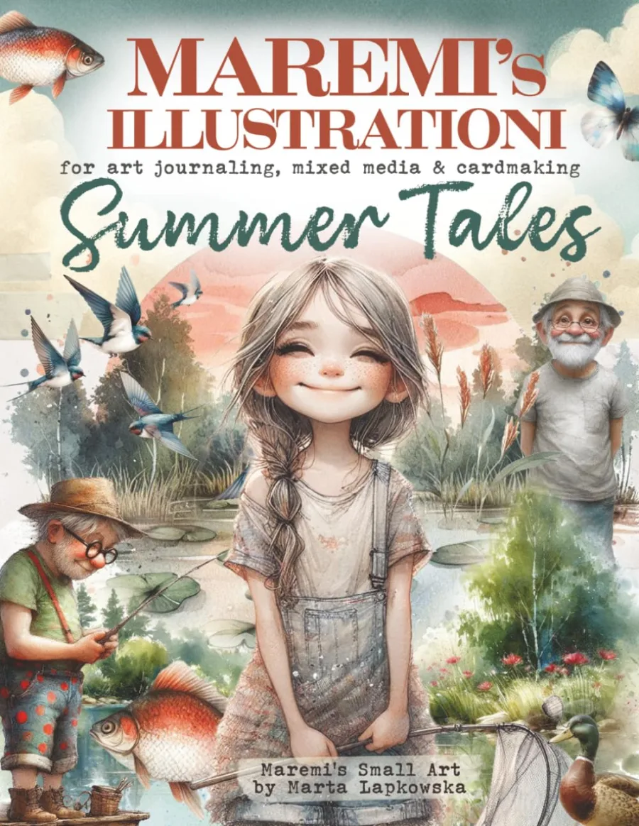MAREMI'S Illustrationi for art journaling, mixed media & cardmaking SUMMER TALES