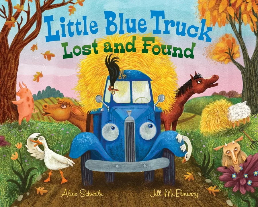 Little Blue Truck Lost and Found: A Rhyming Picture Book about Friendship and a Farm Hayride for Kid