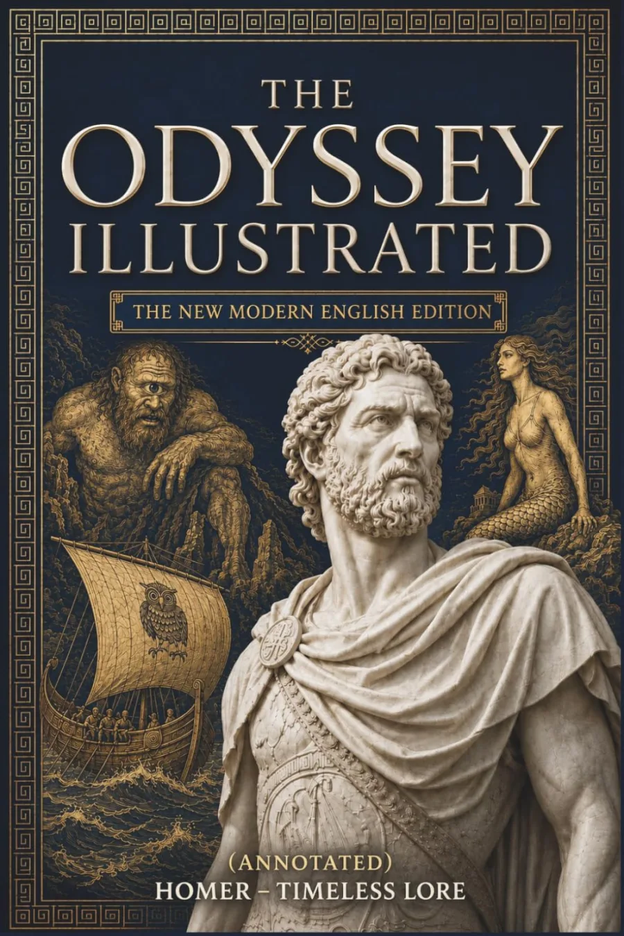 The Odyssey Homer Illustrated: The New Modern English Edition (Annotated) - Timeless Lore