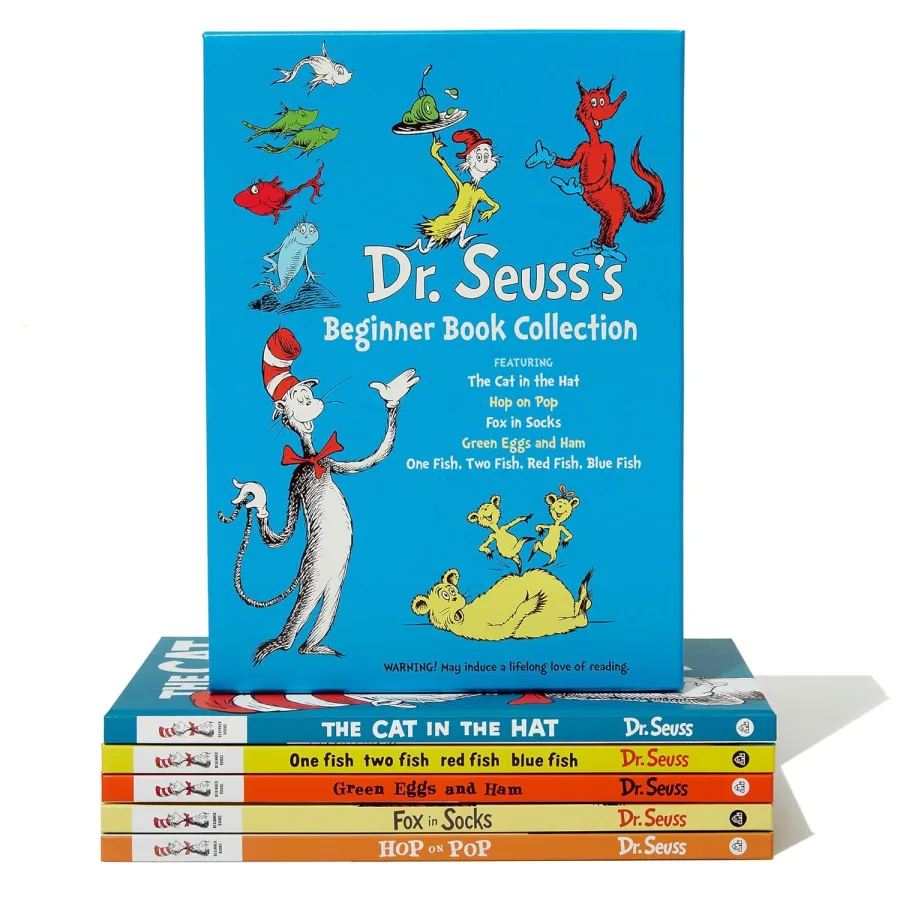 Dr. Seuss's Beginner Book Boxed Set Collection: The Cat in the Hat; One Fish Two Fish Red Fish Blue