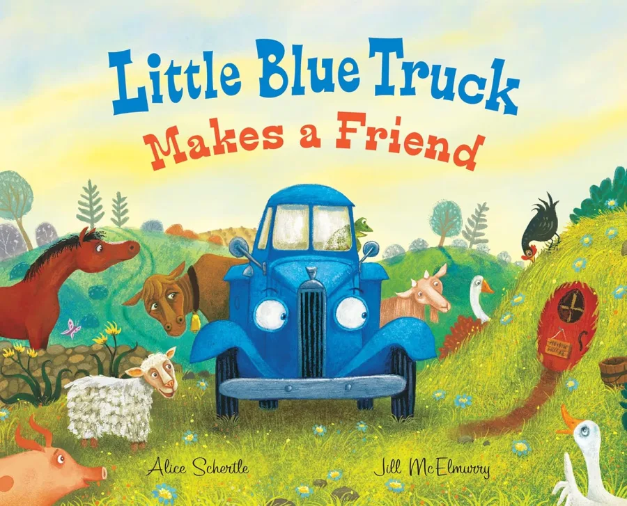 Little Blue Truck Makes a Friend: A Farmyard Story About Welcoming New Friends for Children