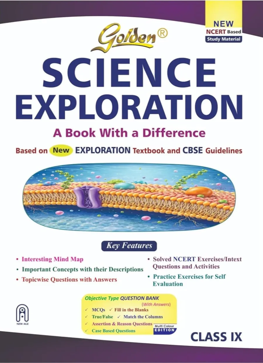 Golden Science Study Material Based on New NCERT Textbook Exploration for Class-9