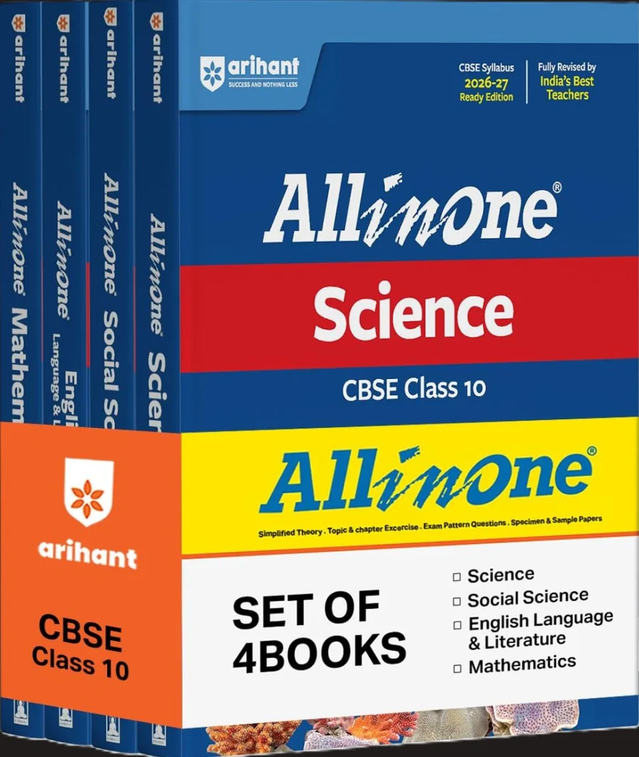 Arihant All in One English Language & Literature, Mathematics, Science, Social Science Class 10