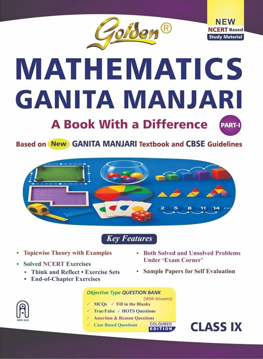 Golden Mathematics Study Material Based on New NCERT Ganita Manjari for Class 9 | CBSE 2027 Exams