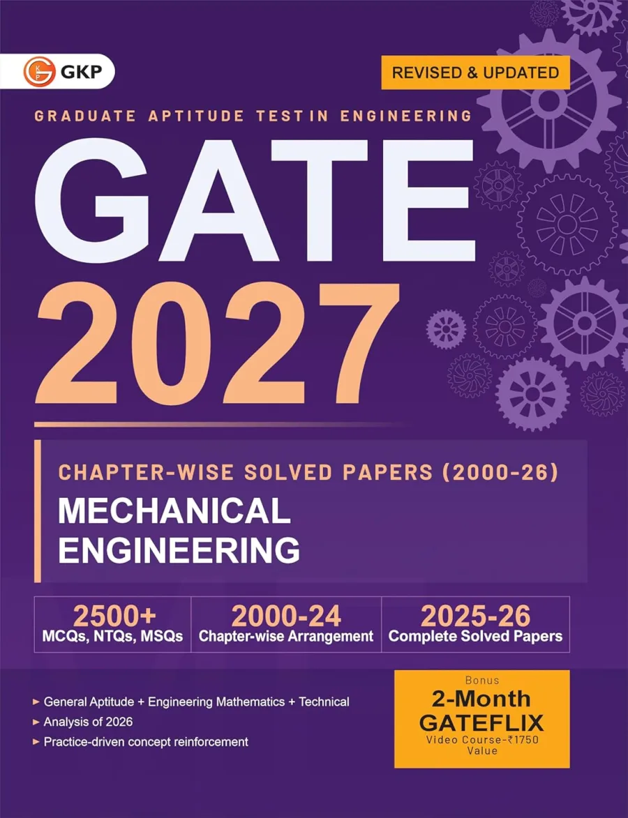 GATE 2027 Mechanical Engineering | Chapter-wise Previous Year Solved Papers (2000–2026)
