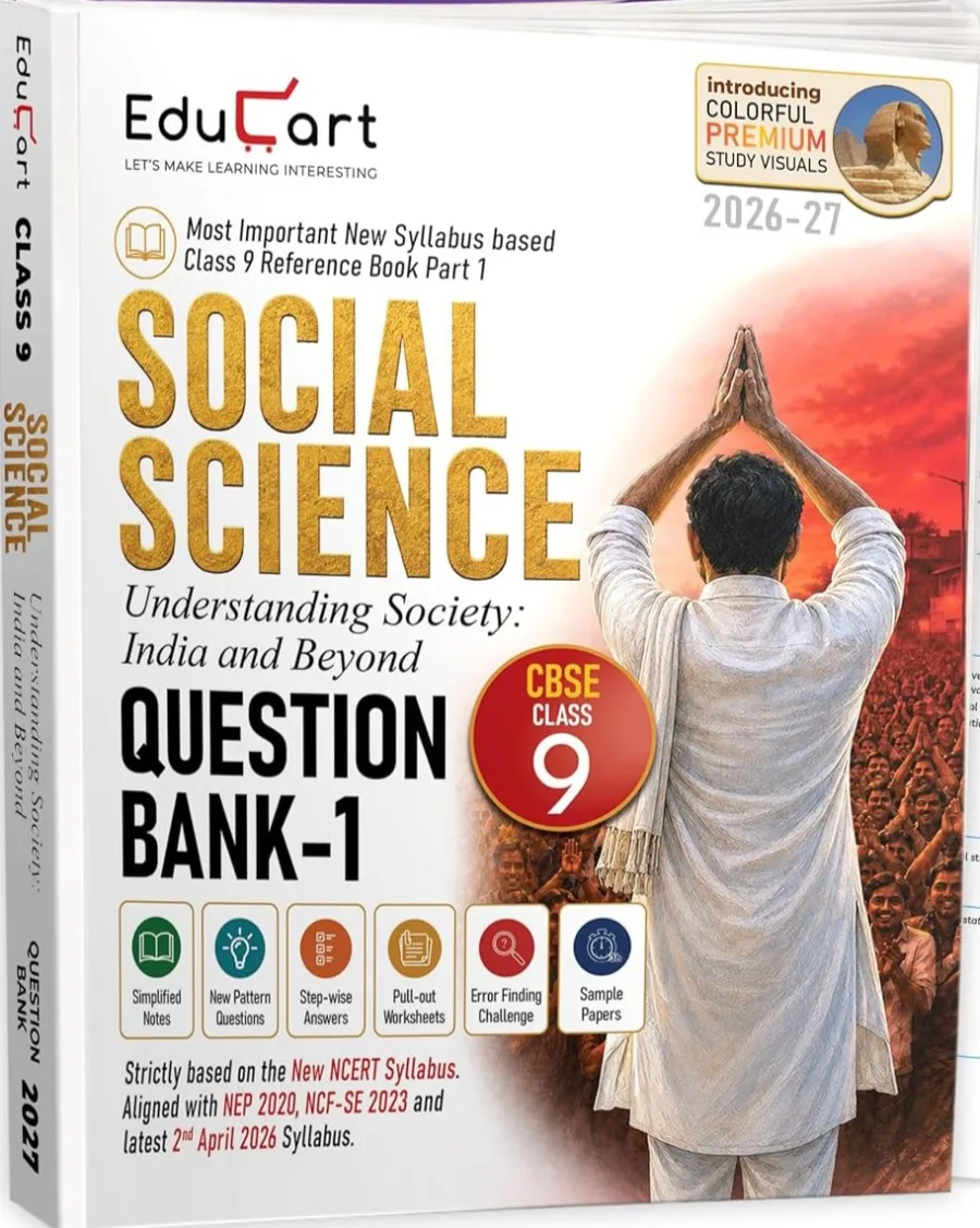 Educart CBSE Class 9 Social Science Question Bank 2026-27 | Understanding Society