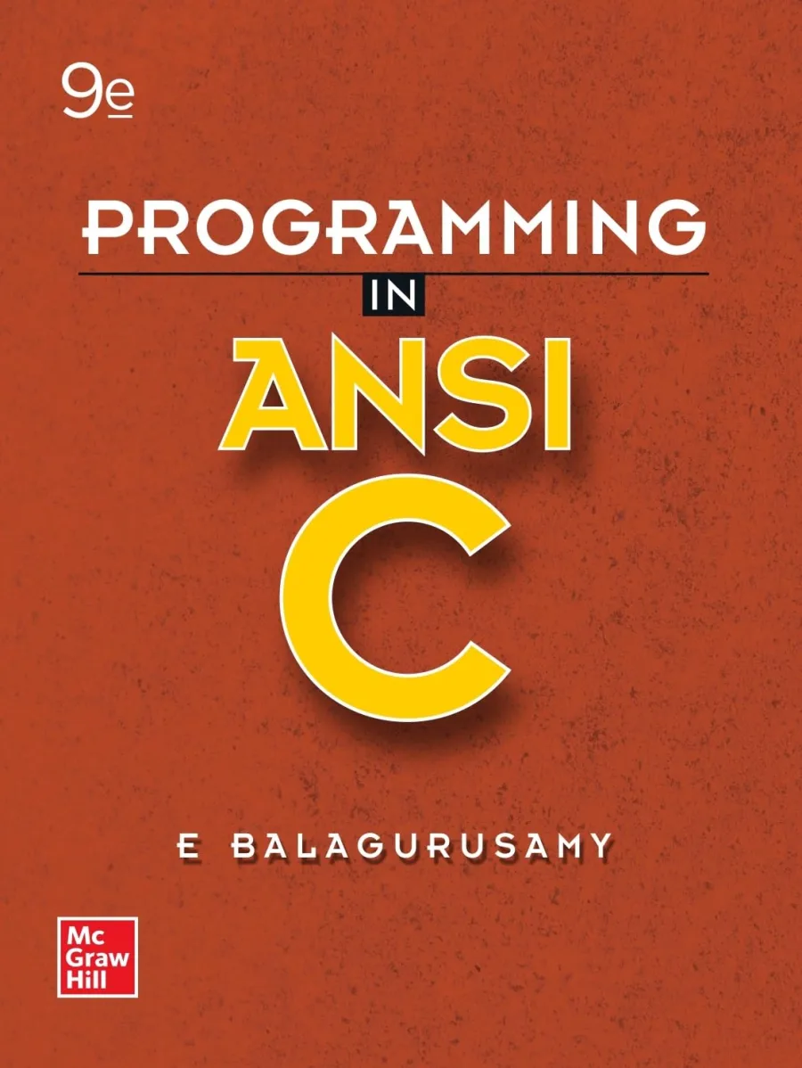 Programming in ANSI C | 9th Edition | Balagurusamy