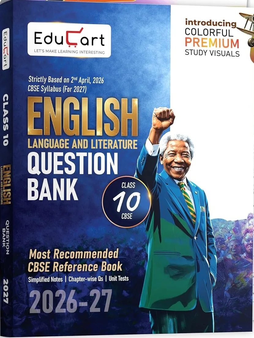 Educart CBSE Class 10 English Question Bank 2026-27 | Chapterwise, Case-Based & Competency-Based Qs
