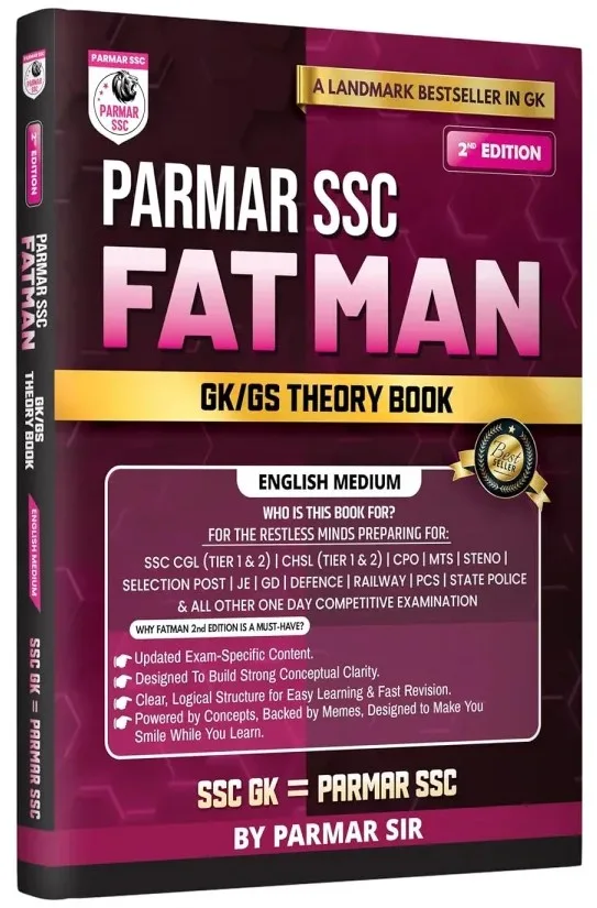 PARMAR SSC Fatman | GK/GS Theory Book | English Medium | 2nd Edition, 2026
