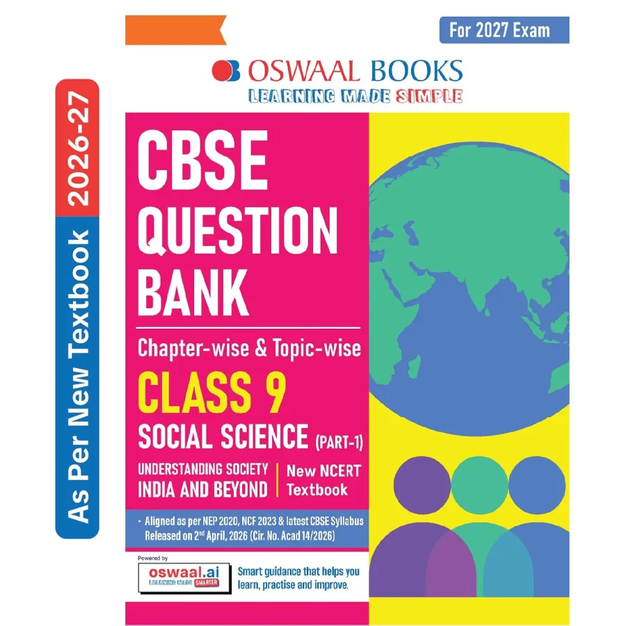 Oswaal CBSE Class 9 Social Science Part-1 Question Bank Chapter-wise & Topic-wise