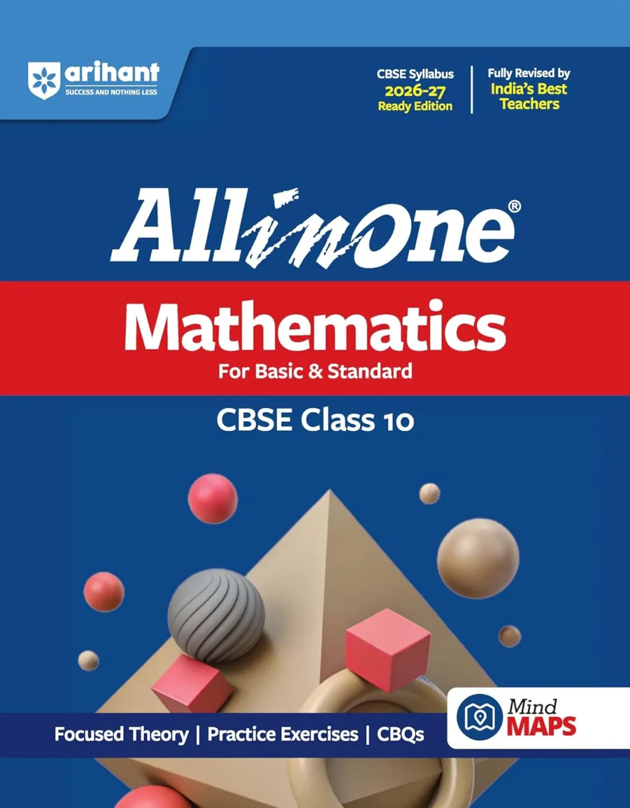 Arihant All in One Mathematics Class 10 for CBSE Exam 2026-27 | NCERT Based Complete Theory
