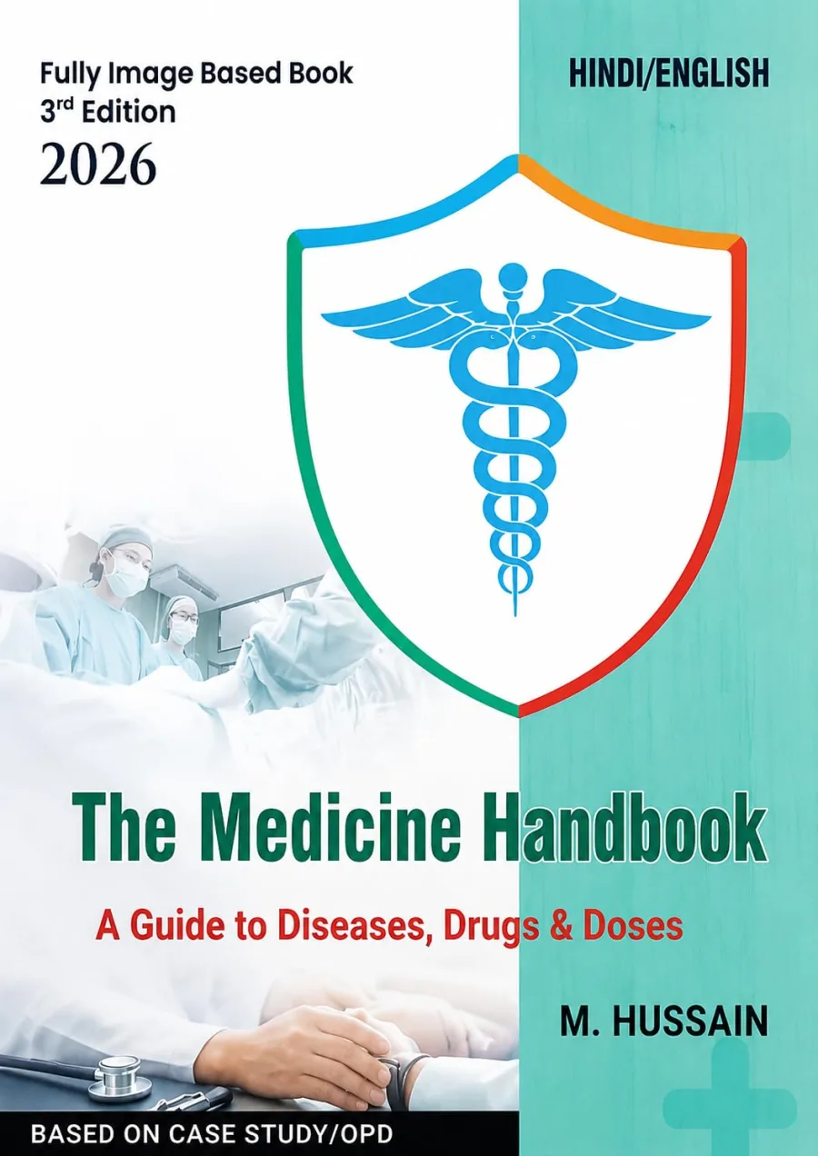 M Hussain The Medicine Handbook, A Guide to Diseases, Drug & Doses hindi/ English