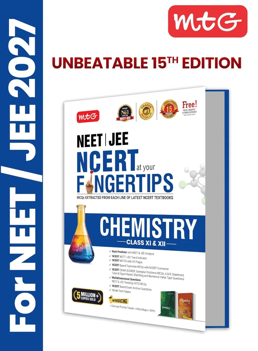MTG NCERT at your FINGERTIPS Chemistry For NEET & JEE Exam 2026-2027 | NCERT Exam Scorer, Concept