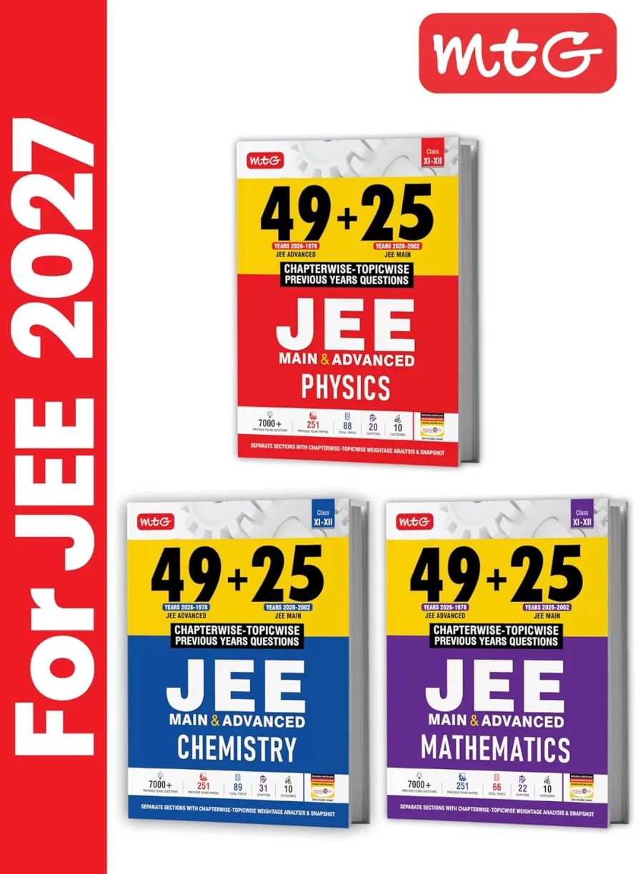 MTG 49 + 25 Years (2026-2002) JEE Main and Advanced (2026-1978) PYQ Book Physics