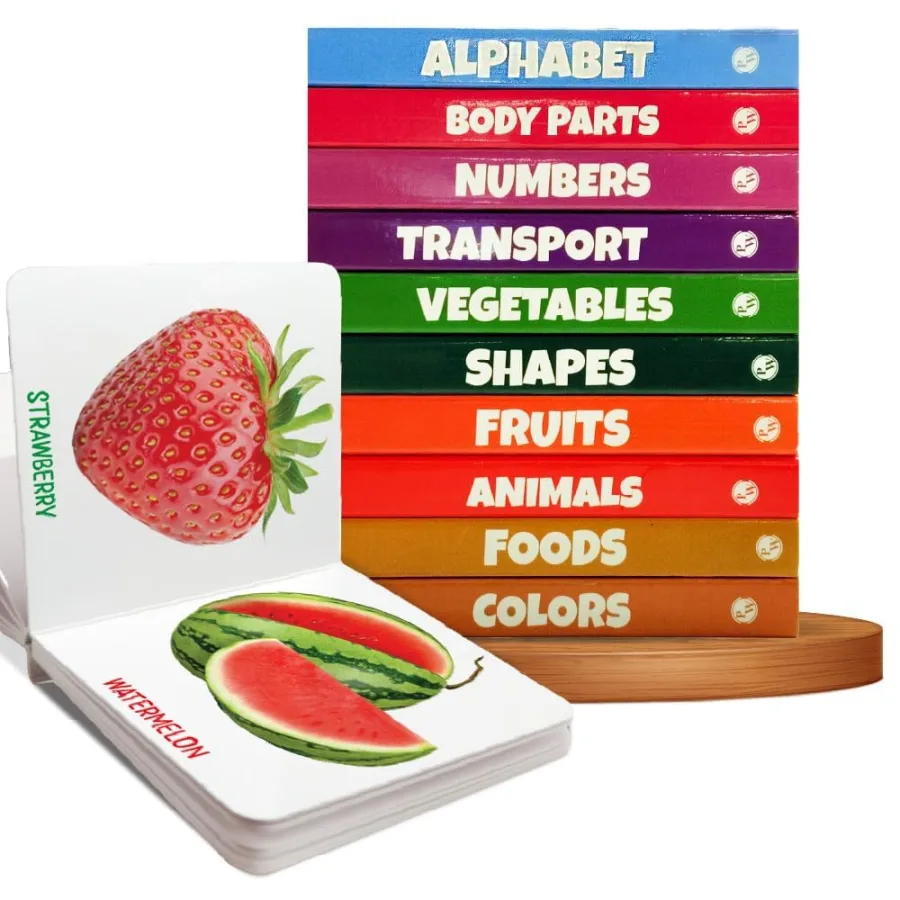 My First Library Set of 10 Board Books for Kids, Early Learning Book for Babies & Toddlers, Alphabet