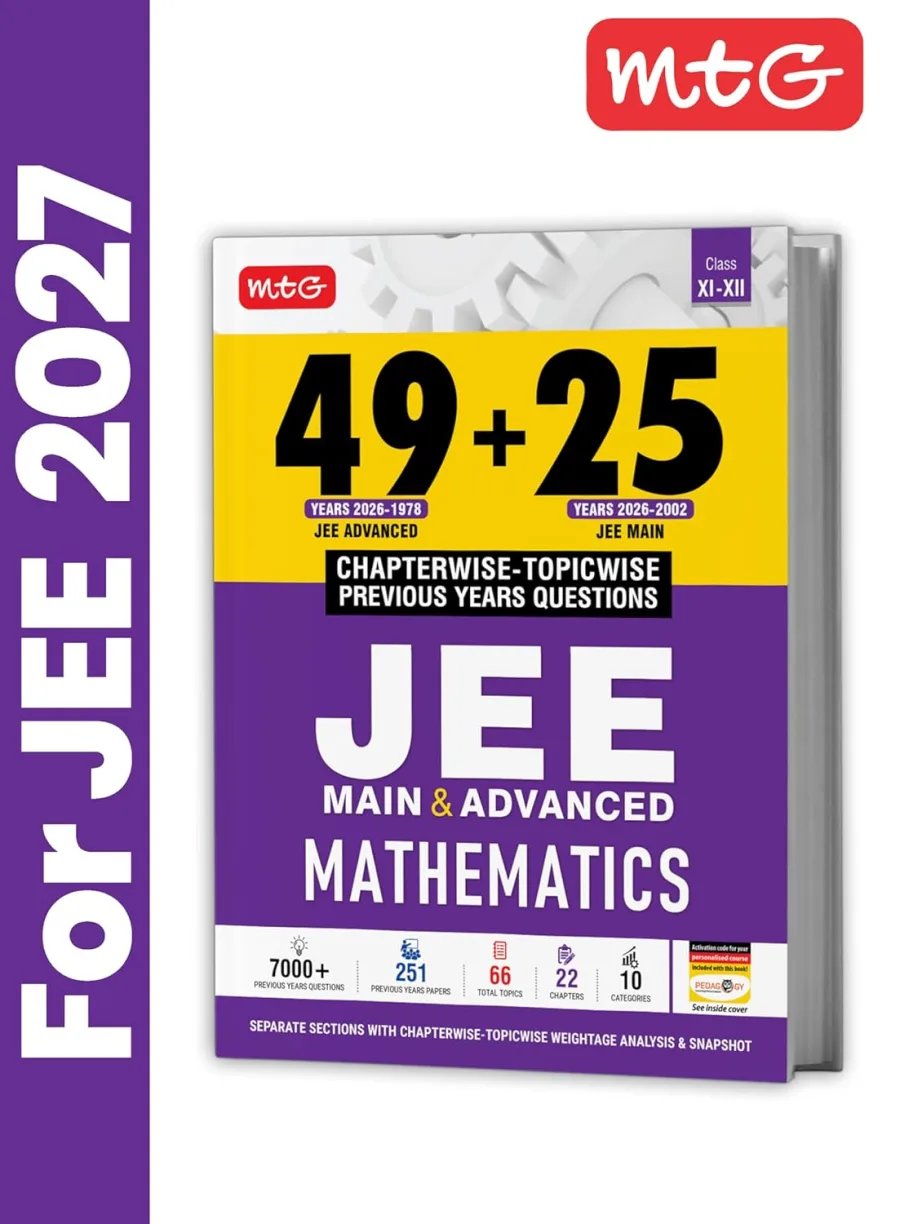 MTG 49 + 25 Years (2026-2002) JEE Main and Advanced (2026-1978) PYQ Book Mathematics