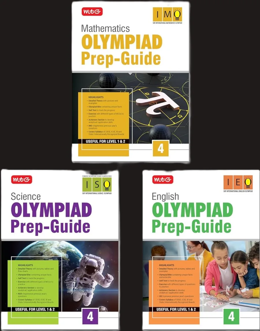 MTG Olympiad Prep Guide Class 4 Mathematics, Science & English (IMO-ISO-IEO) | Detailed Theory