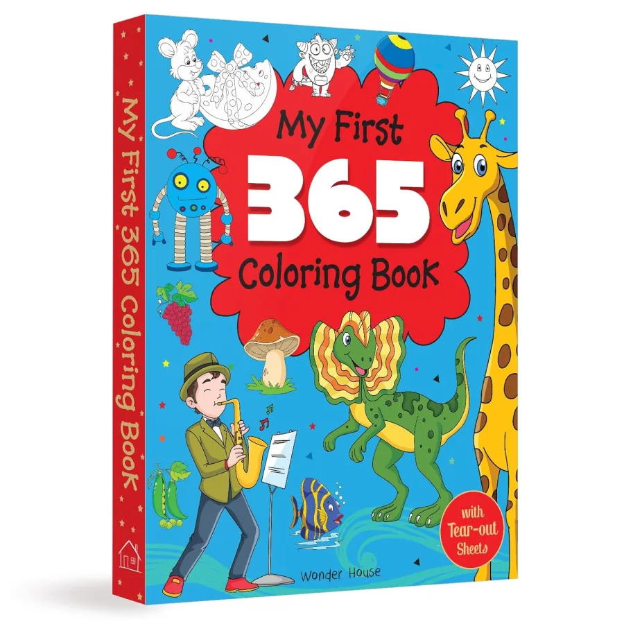 My First 365 Coloring Book | Jumbo Coloring Book For Kids (With Tear Out Sheets)
