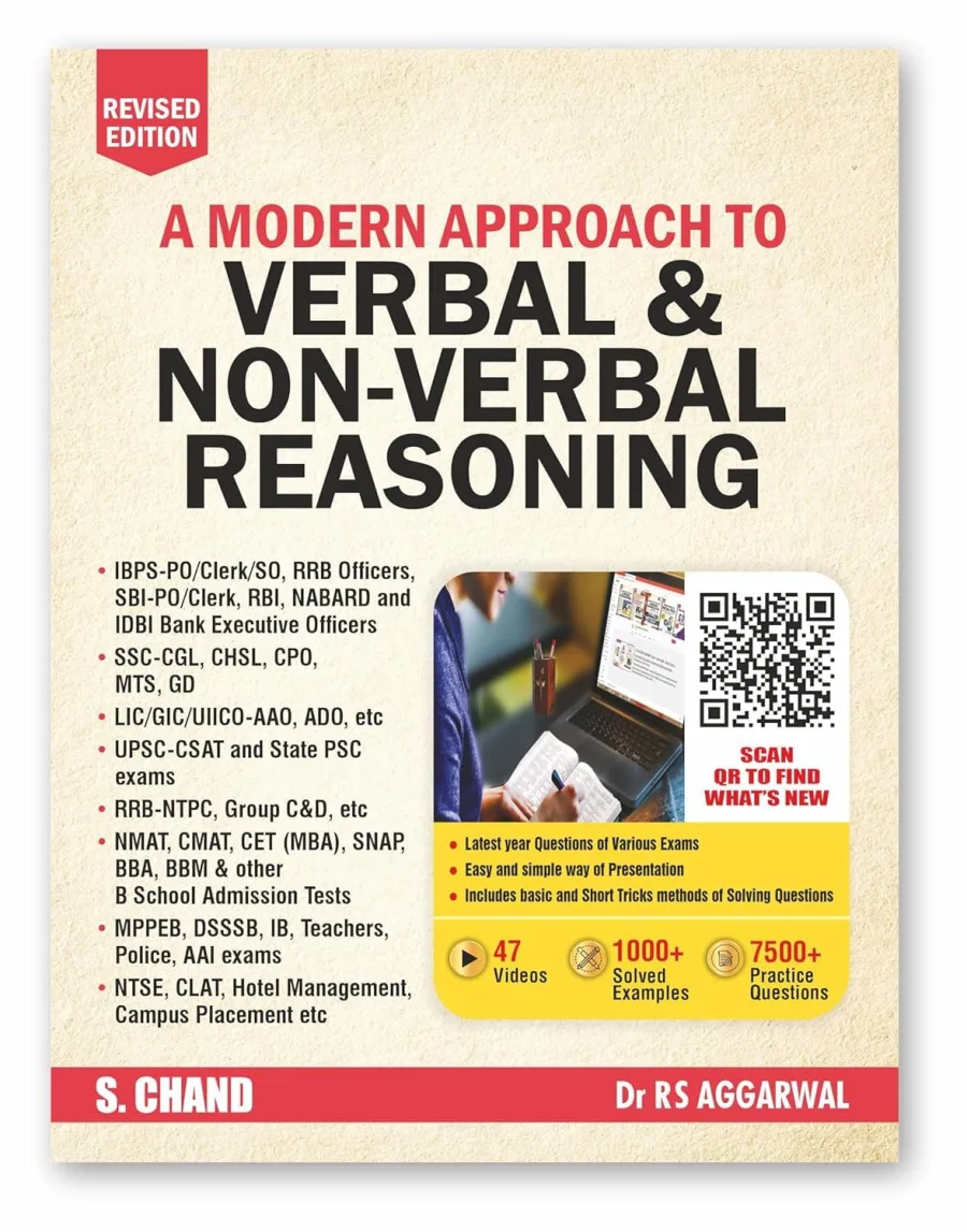 Dr. R.S. Aggarwal A Modern Approach to Verbal & Non-Verbal Reasoning 2026-27