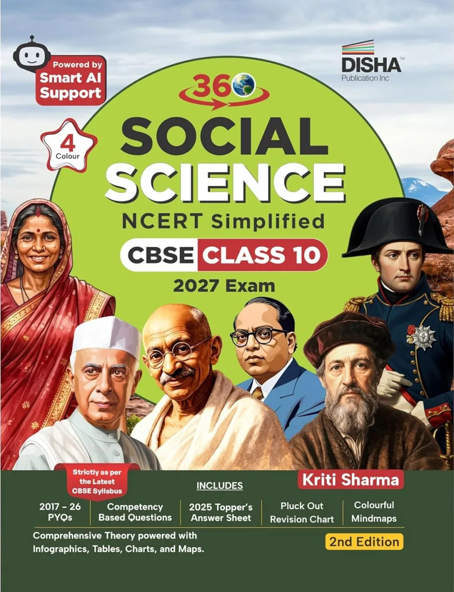 Disha 360 Social Science NCERT Simplified CBSE Class 10 for 2027 Exam 2nd Edn