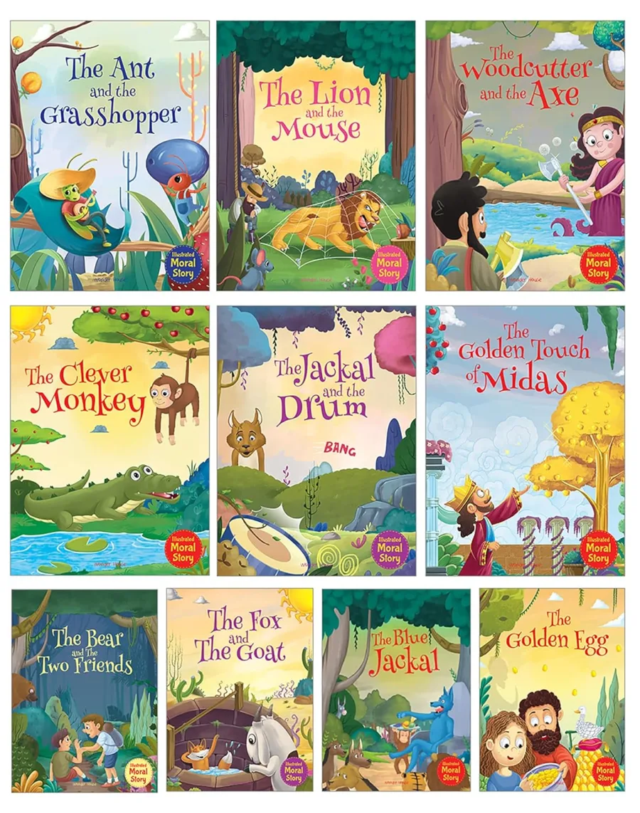 Moral Storybooks for Kids (Illustrated) with Colorful Pictures - Phonic stories - Bedtime Stories -