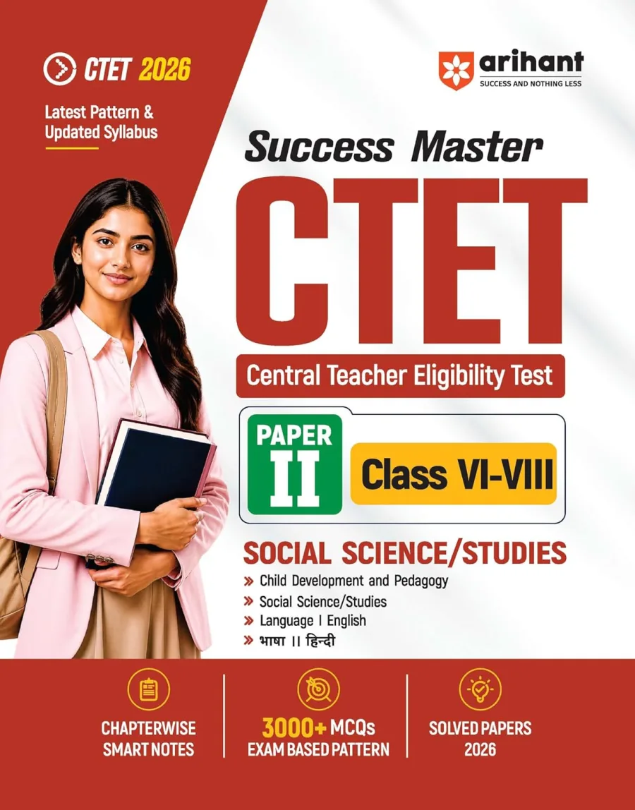 Arihant Success Master CTET 2026 Paper 2 (Class 6–8) Social Science/Studies