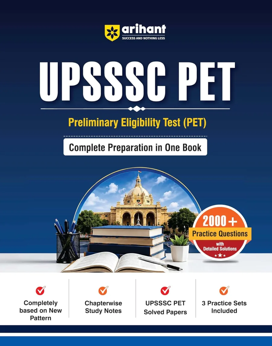 Arihant UPSSSC PET 2026 | Complete Preparation Guide with Chapterwise Study Notes, 2000+ Practice