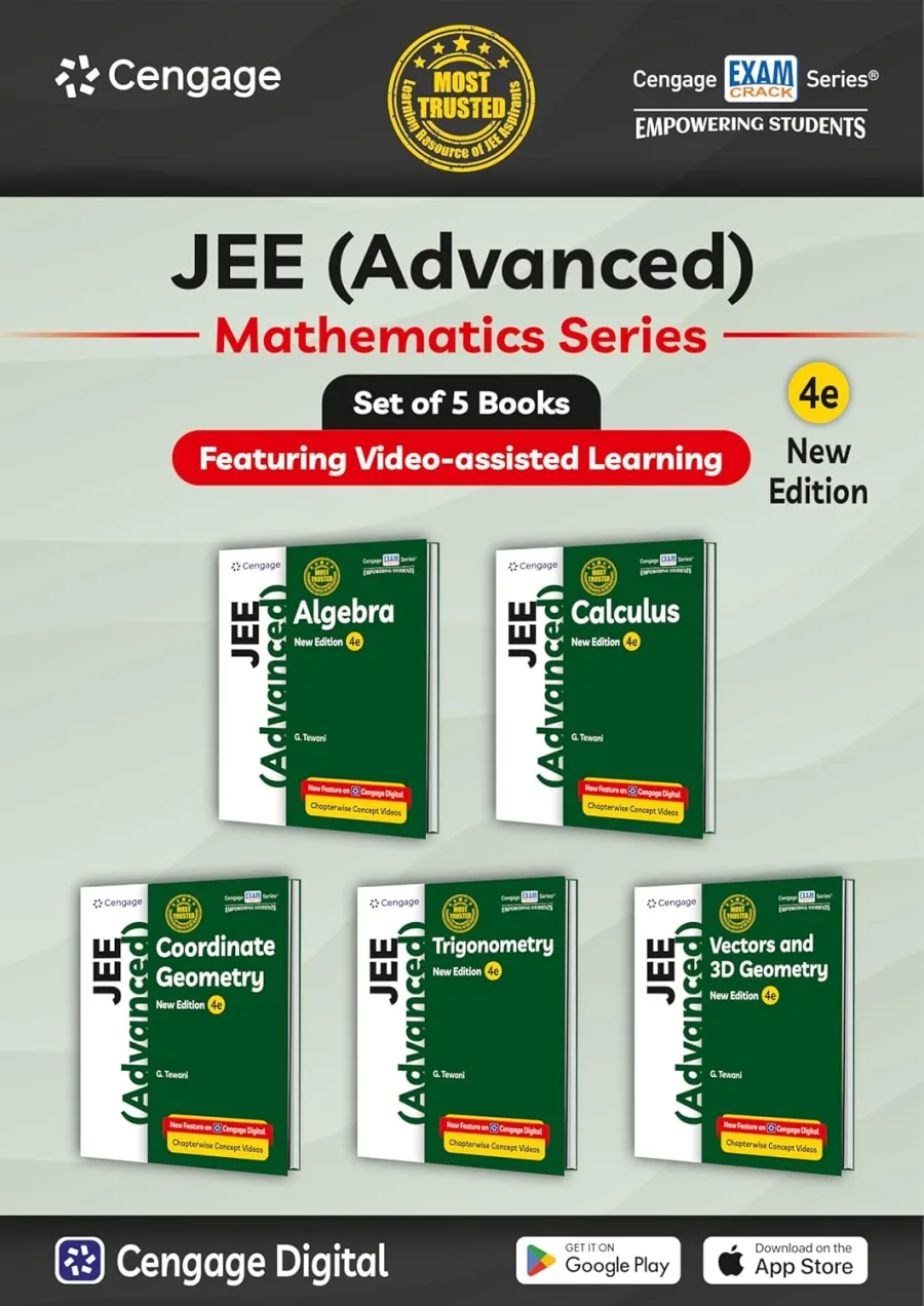 Cengage Mathematics Combo for JEE Advanced: Algebra + Calculus + Coordinate Geometry + Trigonometry