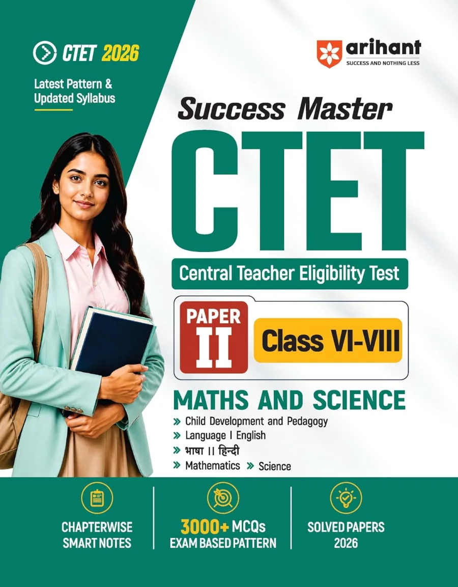 Arihant Success Master CTET 2026 Paper 2 (Class 6–8) Maths & Science