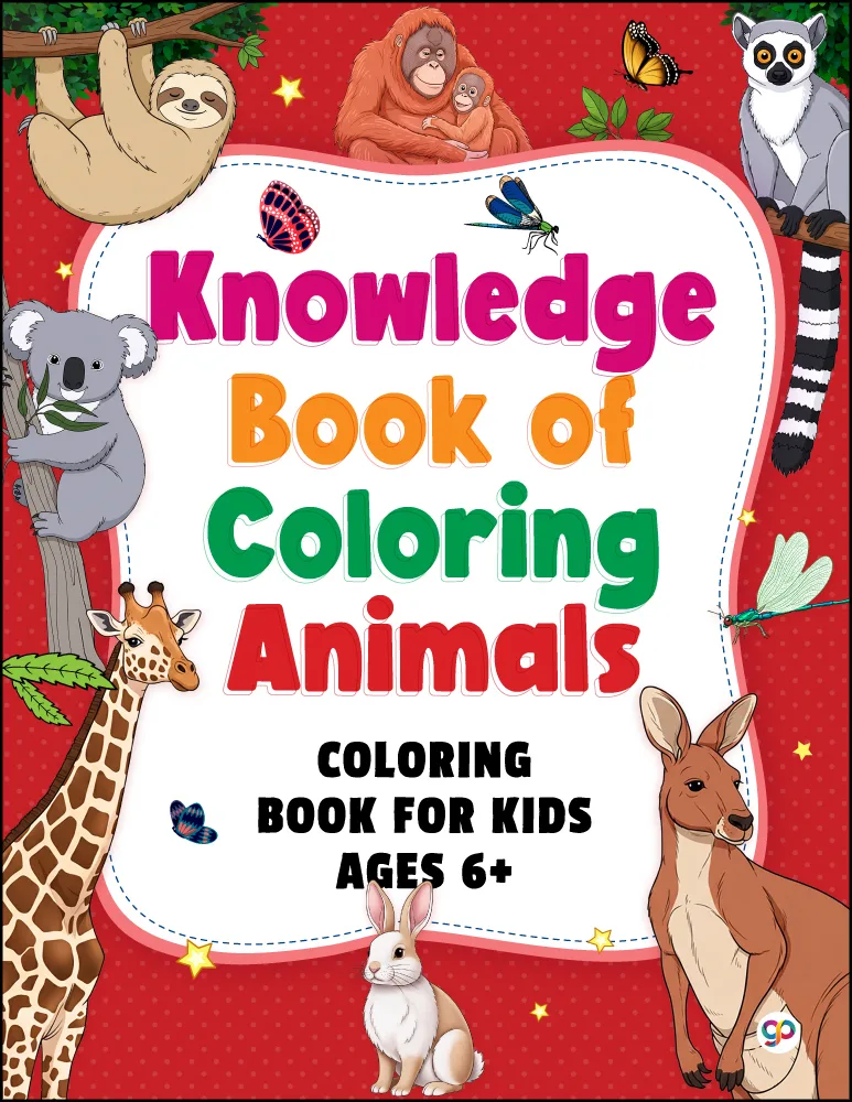 Knowledge Book of Coloring : ANIMALS (50 beautiful illustrations with articles)