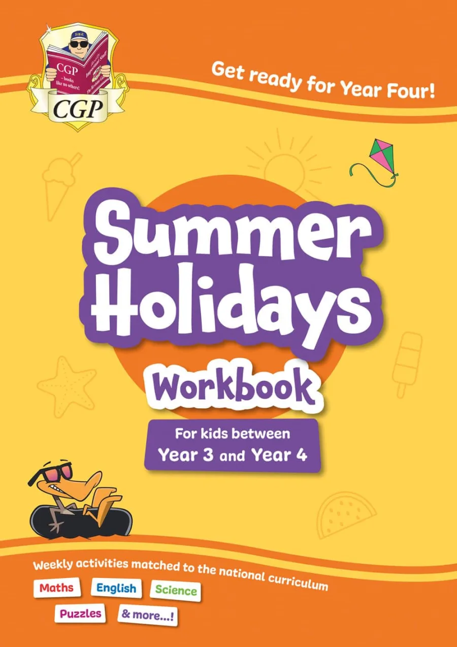CGP Summer Holidays Activity Workbook - for kids between Year 3 and Year 4