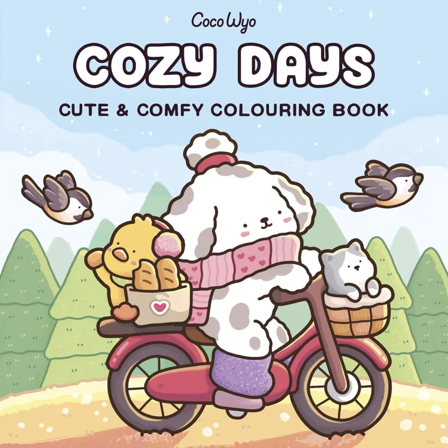 Cozy Days: A cute and comfy colouring book