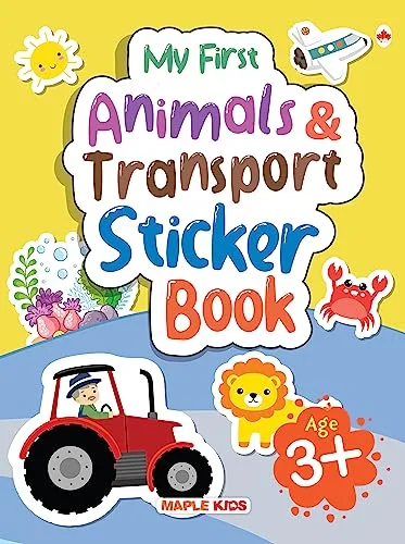 My First Sticker Book - Animals and Transport - Activity Book for Kids with 100+ stickers - Age 3+