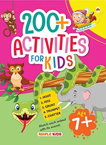 Brain Activity Book for Kids - 200+ Brain Boosting Activities for Age 7+ - Kids Activity Book - Early Learning - Activities for Children - Maths English Mazes Spot the Differences Word Search