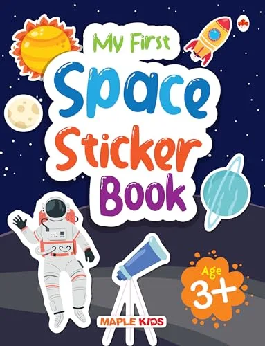 My First Sticker Book - Space - Activity Book for Kids with 45+ Stickers - Stickers for Children - Age 3+ Years